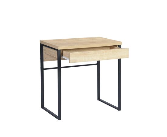 Computer table 73x50x75 cm HALLDOR LIGHT WOOD BLACK LEG