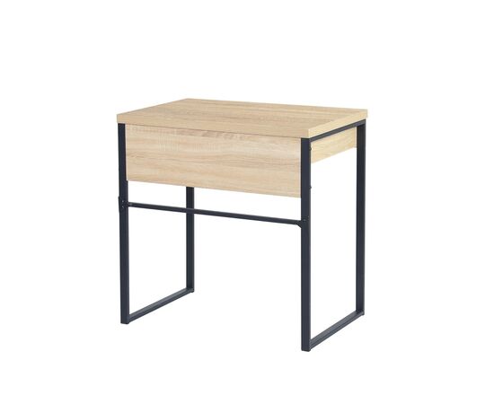 Computer table 73x50x75 cm HALLDOR LIGHT WOOD BLACK LEG