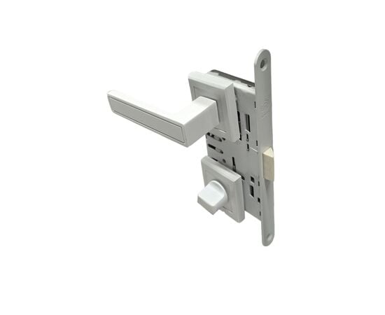 Set handle and lock BT Group 5-002-50 WT 70 mm white