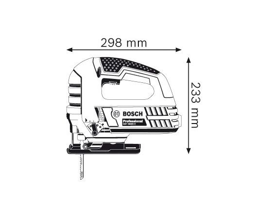 Лобзик Bosch GST 8000 E Professional 710W (060158H000)