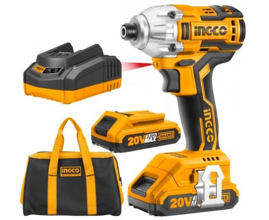 Cordless impact driver brushless Ingco Industrial CIRLI2002 20V