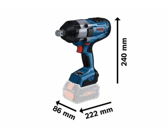 Гайковерт аккумуляторный ударный Bosch GDS 18V-1050 H 18V