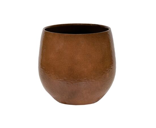 Pot ceramic Mega Collections Puro Cauldron Brown 38x34cm