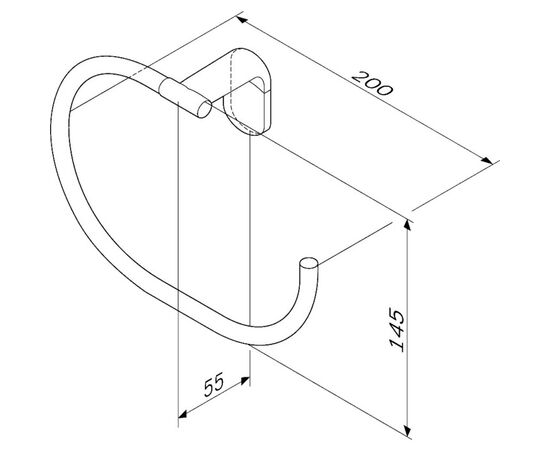 Towel ring AM.PM X-Joy Black Matt A8434422