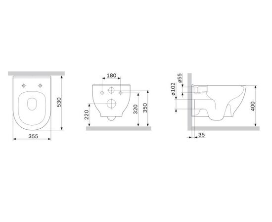 Подвесной унитаз AM.PM Like white FlashClean C801701SC с крышкой Duroplast Softclose