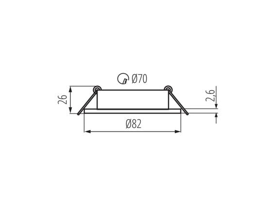 Point light Kanlux DALLA CT-DTO50-B 22432 Gx5.3 1x MAX 50W