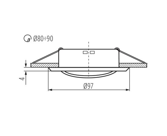 Светильник точка Kanlux 37161 ARGUS II CT-2115-G Gx5.3 GU10 поворотный золото