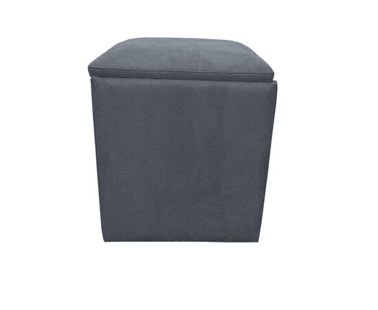 Pouffe alcantara dark blue 34/34/40