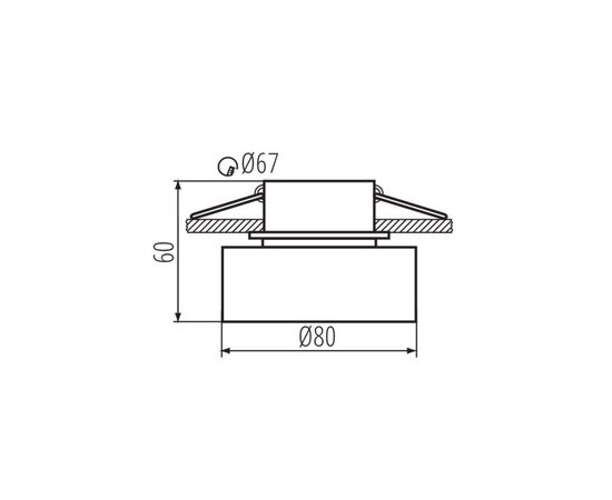 Spot lamp KANLUX GOVIK GX5.3 1x MAX 10W DSO B/G 29232