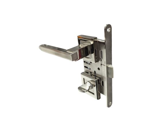 Set handle and WC lock BT Group ATLAS AGB 70 mm. nickel