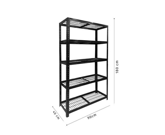 Metal rack RHU40-5C 1800x900x400/5