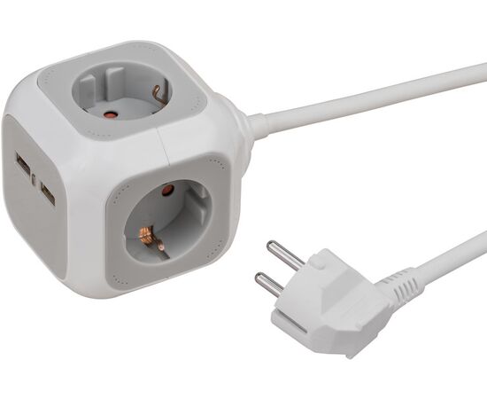 Extension cube 4 Brennenstuhl 1.4m USB ALEA-Power