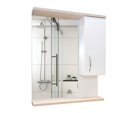 Cabinet with mirror Denko Trend 65 White/Trade