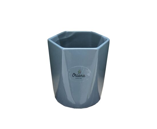 Pot ceramic gray Oriana №4 0,35l