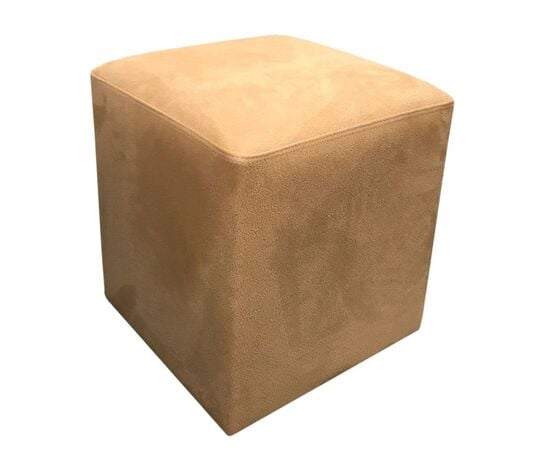 Pouf alcantara 34х40 beige yellow