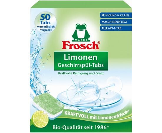 Dishwashing tablets Frosch Lemon 50 pc x 20 g