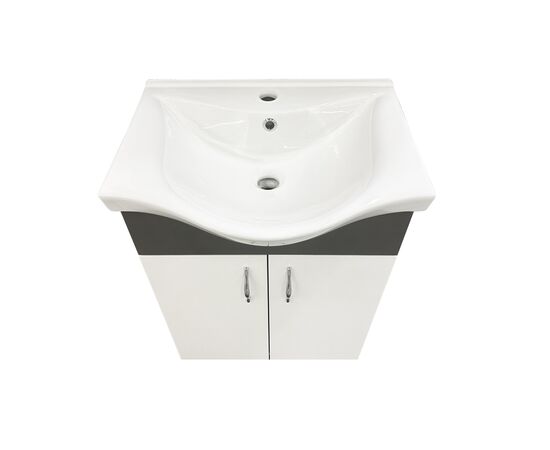 Bathroom furniture with washbasin Denko Trend 55 WhiteAntracite Grey