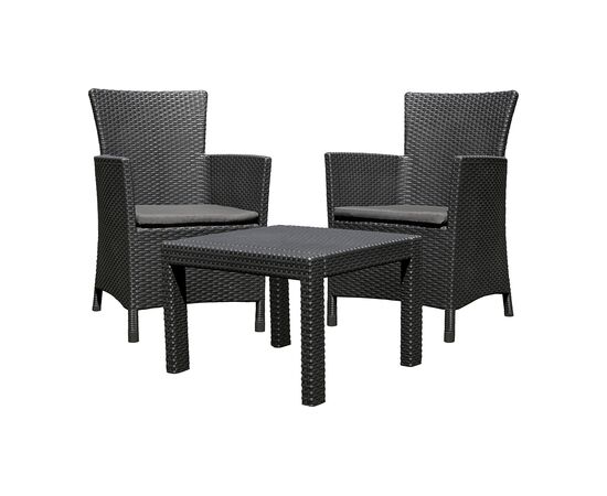 Set of garden furniture Allibert Rosario graphite