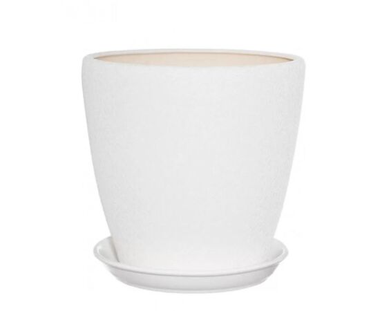 Flower Pot Ceramic Gracia N2 White Silk