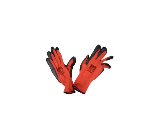 Red glove with black nitrile coating M2M 300/122 S10