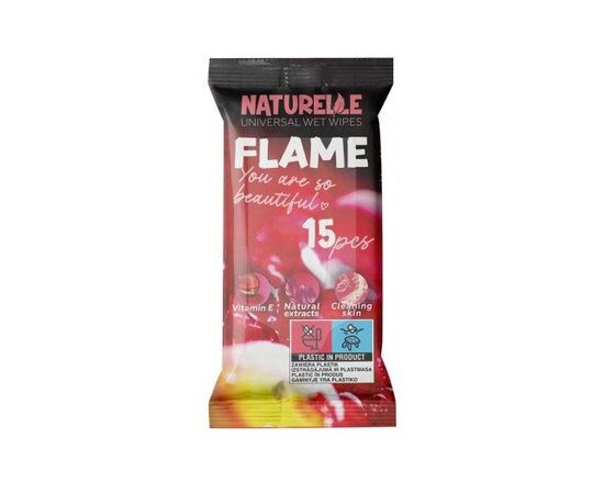 სველი ხელსახოცი უნივერსალური Naturelle Flame 15ც