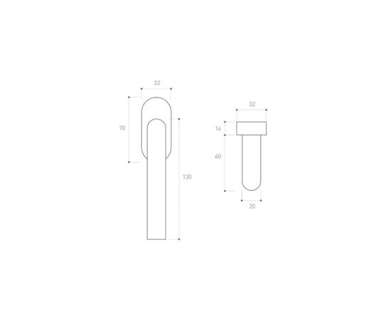 Window handle Metal-Bud NOVA KON