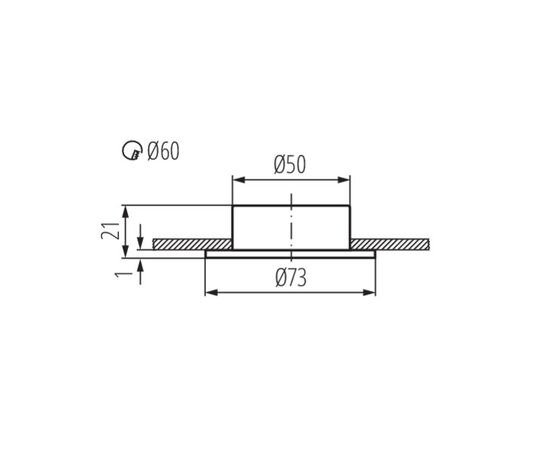 სანათი წერტილოვანი Kanlux GAVI CT-2116B-C 811 G4 1x MAX 20W