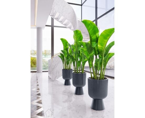 Flower pot FORM PLASTIC Keli Mika 30 anthracite