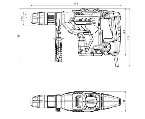 პერფორატორი Metabo KHEV 5-40 BL 1100W (600765500)