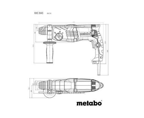 Hammer drill Metabo KHE 2645 850W