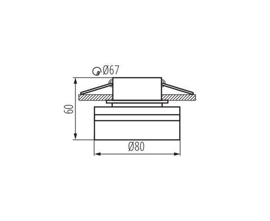 Spot lamp KANLUX GOVIK-ST GX5.3 1x MAX 10W DSO-W 29238