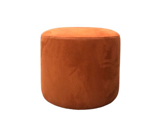 Pouf round alcantara 34х30 orange