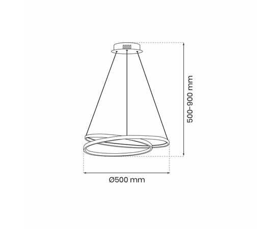 Подвес Milagro ML7948 LUCERO LED 48W черный