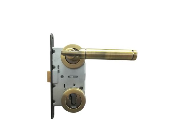 Set handle and lock BT Group BORA AGB 70 mm. bronze