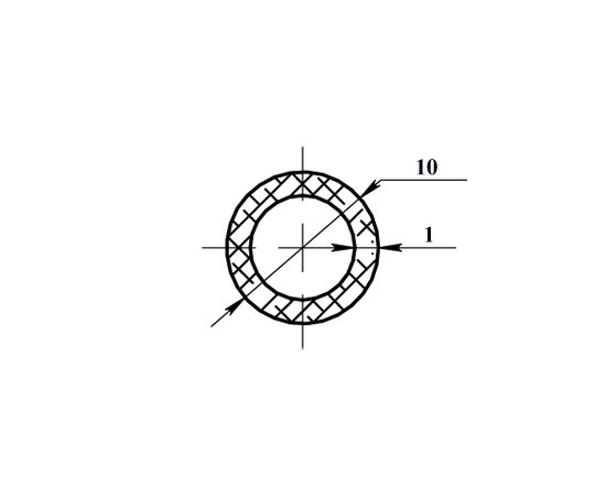 Aluminum pipe PilotPro 10x1 2 m