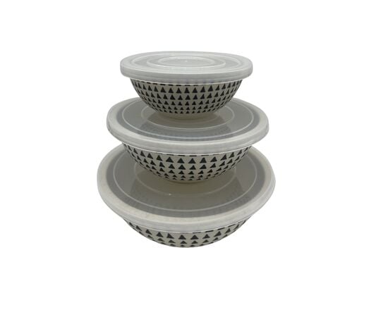 Set of bamboo containers MG-1948 3pcs