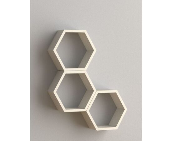 Hex shelf Velano FHS 300 white