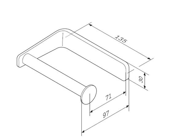 Toilet paper holder AM.PM Inspire V2.0 chrome A50A34100