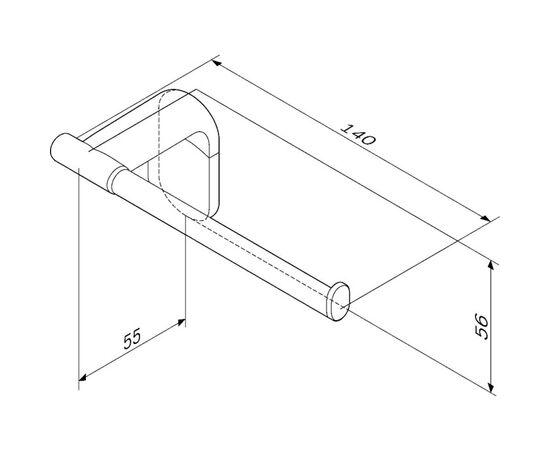 Toilet paper holder AM.PM X-Joy Black Matt A8434122