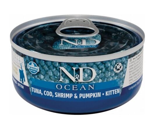 Cat food Farmina N&D Ocean Kitten tuna, cod, shrimp and pumpkin 70 g