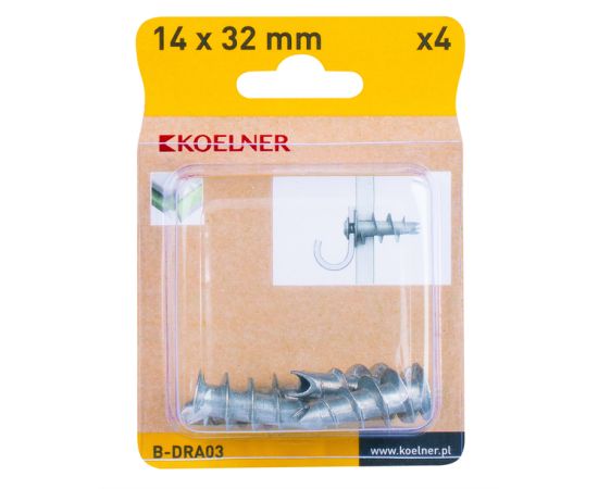 Dubel Koelner 4 pcs B-DRA03 G-K/L