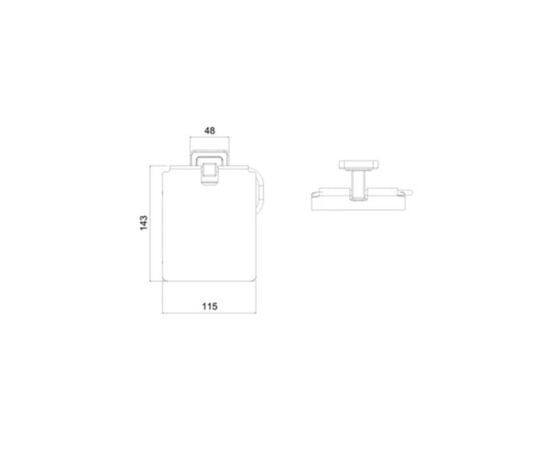 სამაგრი ტუალეტის ქაღალდის Tema Local Toilet Roll Holder 71511