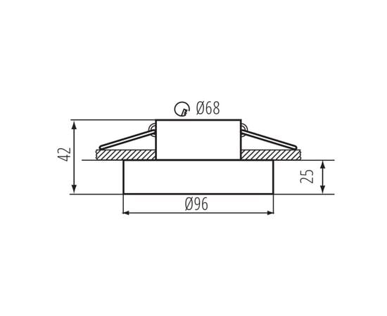 Lamp point Kanlux ELICEO 35289 DSO B black white