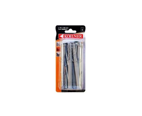 Dowel for frame Koelner 6 pcs B-KKS10120 120 mm blister