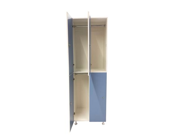 Locker for changing rooms WL 22-60 blue/white 1900x600x500 mm