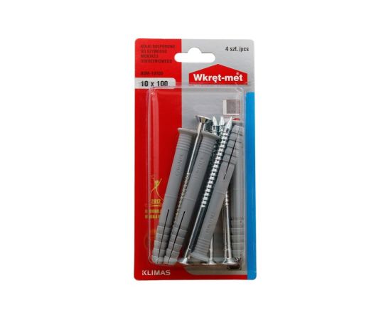 Dowel with screw Wkret-met BSM-10100 10x100 mm 4 pcs