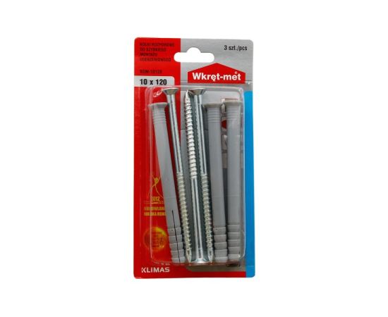 Dowel with screw Wkret-met BSM-10120 10x120 mm 3 pcs