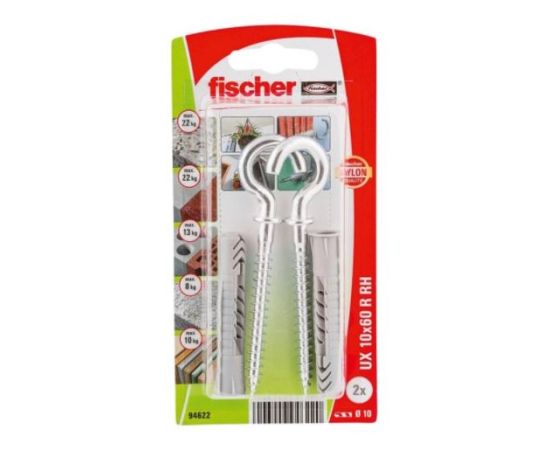 Дюбель с полукольцом Fischer UX 10x60 RH 2 шт 94622