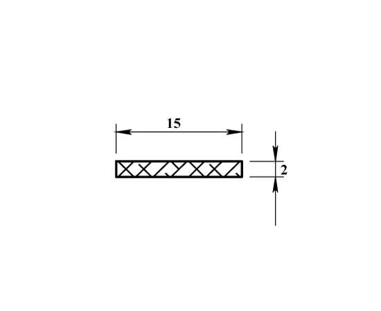 Aluminum strip PilotPro 15х2 2 м