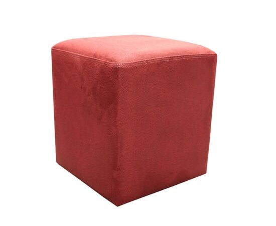 Pouf alcantara 34х40 red